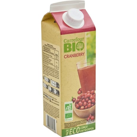 Carrefour bio boisson cranberry 1l