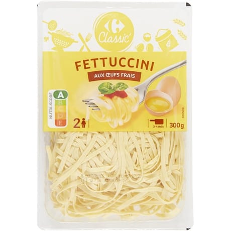 Carrefour classic' fettuccini aux oeufs frais 300g