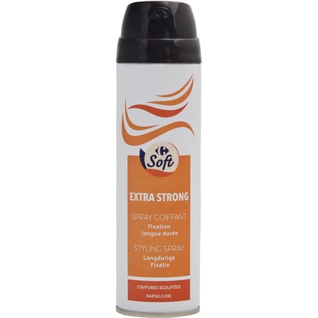 Carrefour soft spray coiffant extra fort 250ml