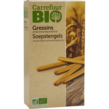 Carrefour bio gressins à l'huile d'olive 125g