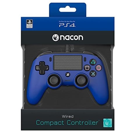 Manette ps4 filaire officielle bleue