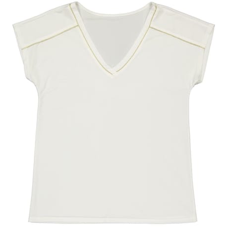 Tee shirt manches courtes femme ECRU 46\48