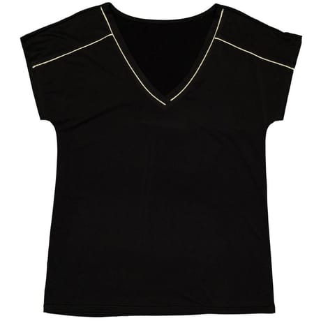 Tee shirt manches courtes femme NOIR 50\52