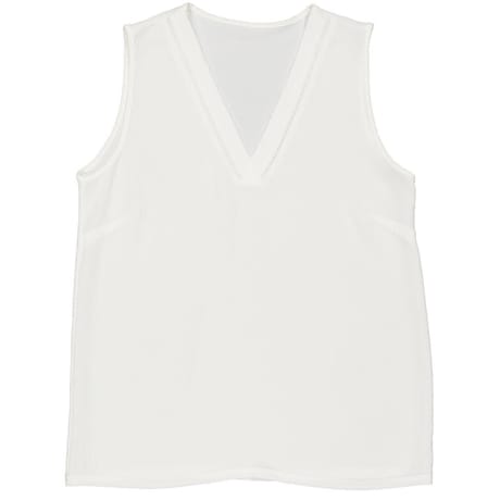 Top v sans manches femme ECRU 46\48