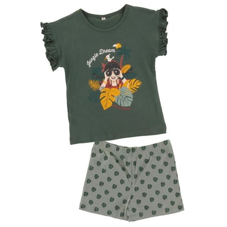 Pyjashort fille KAKI 10 ANS