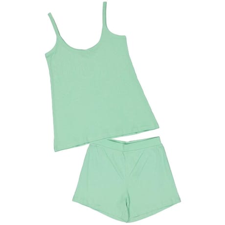 Pyjama court femme TURQUOISE T50/52