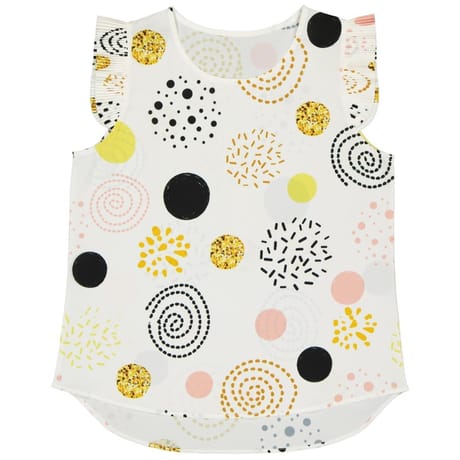 Tee shirt manches courtes femme IMP ECRU NOIR JAUNE 42\44