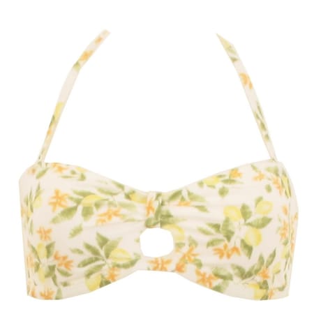 Soutien gorge bandeau souple menton BLANC T42