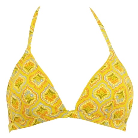 Triangle réversible majolique JAUNE T42