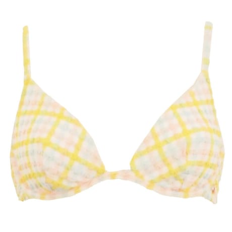 Soutien gorge triangle armatures maquis BLANC 90D