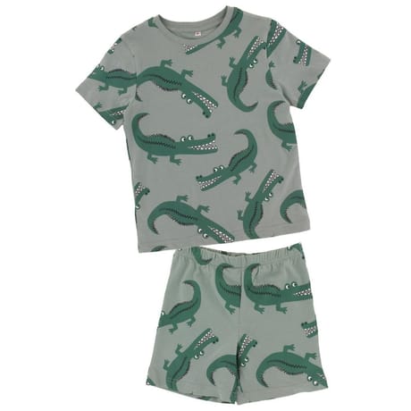Pyjashort garçon KAKI AOP 10 ANS