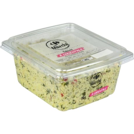 Crf le marché taboulé oriental duo poivrons et menthe 1kg