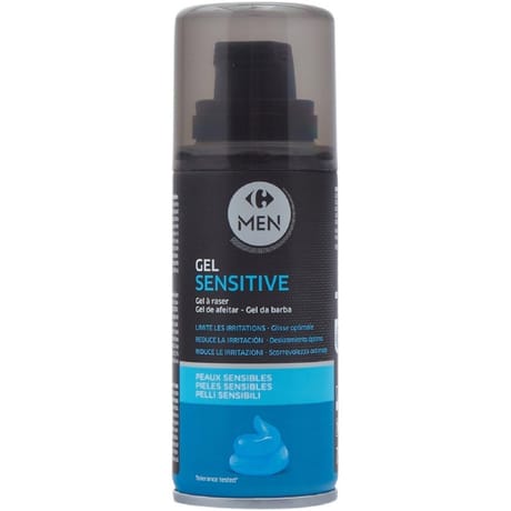 Carrefour men gel à raser peaux sensibles 75ml