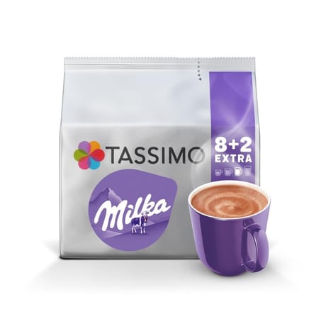 Tassimo milka chocolat en dosettes x10 nouveau format - 160g