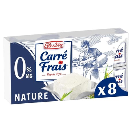 Carré Frais nature 0% 8 portions 200g