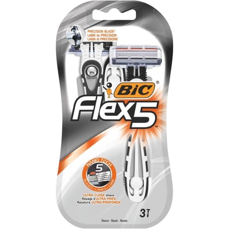 Bic flex 5 rasoirs jetables pour homme x3