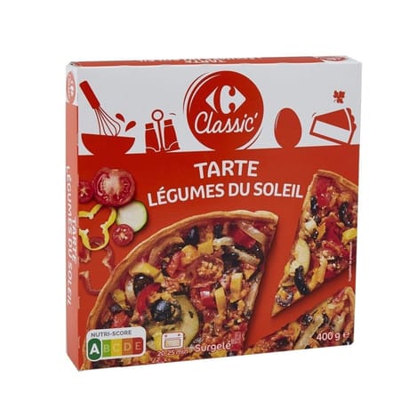 Carrefour classic tarte légumes du soleil 400g