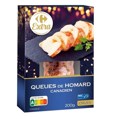 Carrefour extra queues de homard Canadien 200g