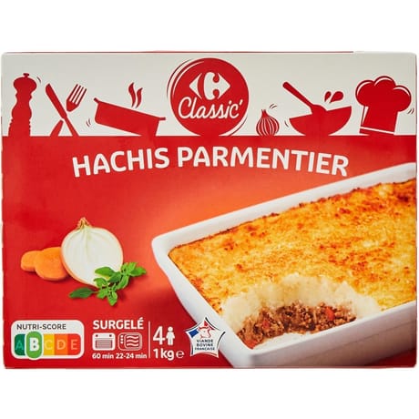 Carrefour classic hachis parmentier 1kg