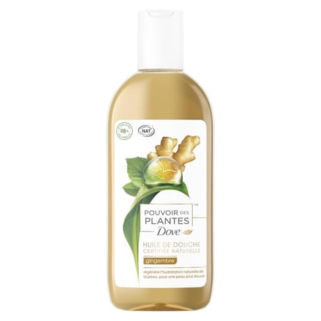 Dove huile de douche pouvoir des plantes gingembre 250ml