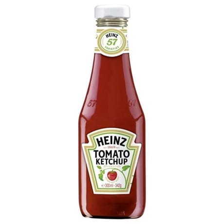 Heinz tomato ketchup flacon verre 342g