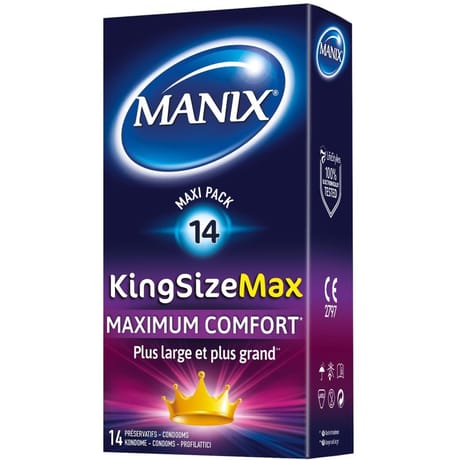 Manix préservatifs king size max  x14