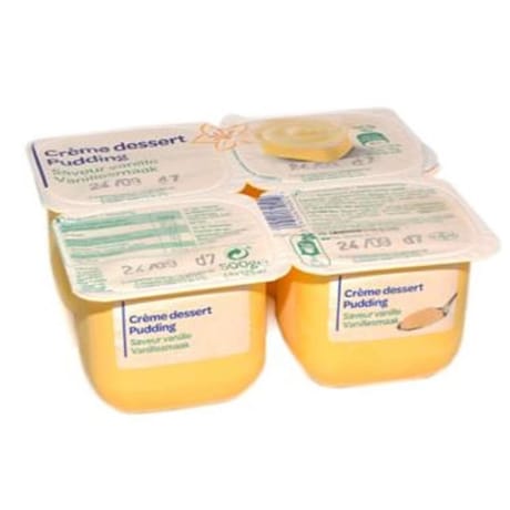 Crème dessert saveur vanille 4x125g