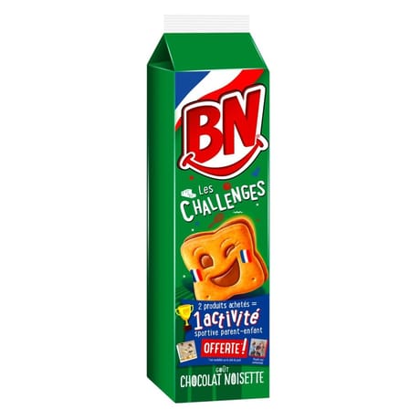 BN goût chocolat noisette céréales complètes 285g
