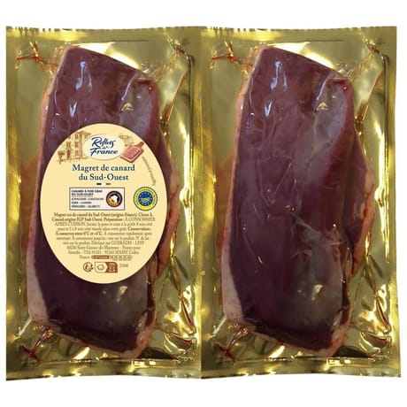 Reflets de France magret de canard du Sud-Ouest igp sous vide x2