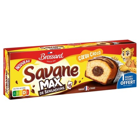 Brossard gâteaux max coeur choco x6 180g