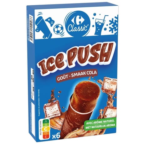 Carrefour classic' ice push goût cola 6x110ml 702g