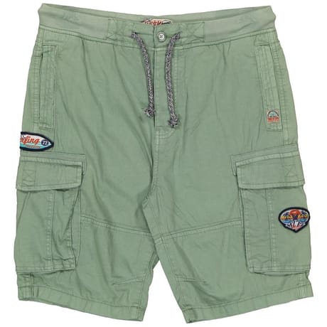 Bermuda cargo délavé VERT XXL