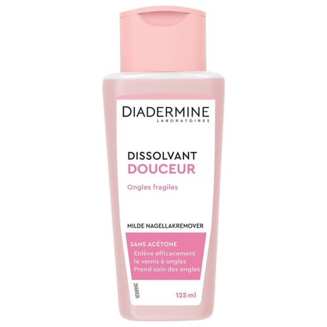 Diadermine dissolvant douceur ongles fragilisés et sensibilisés 125ml