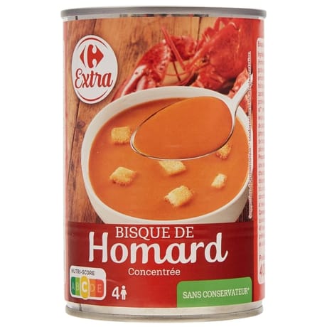 Carrefour extra bisque de homard 400g