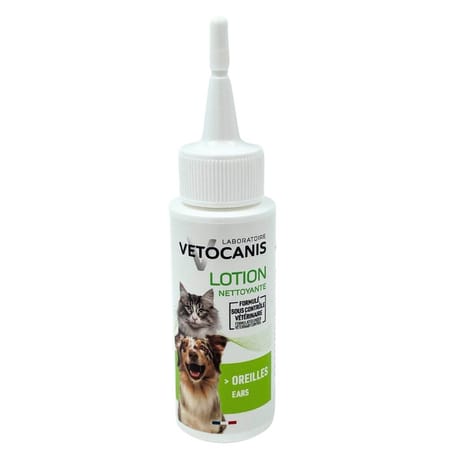Vetocanis lotion nettoyante pour oreilles chien et chat 600 ml
