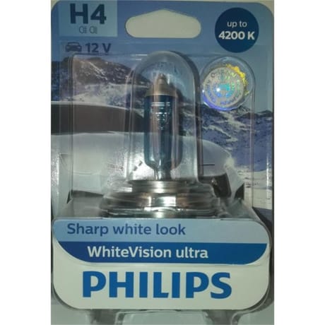 Philips lampe white vision ultra H4 12V 60/55W