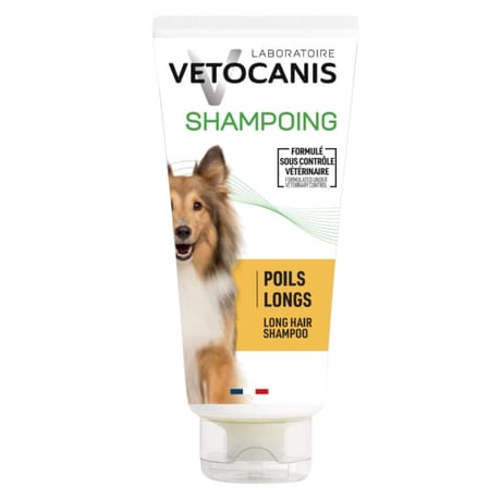 Vetocanis shampooing  chien poils longs parfum vanille 300 ml