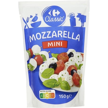 Carrefour Classic' mini billes mozzarella 150g