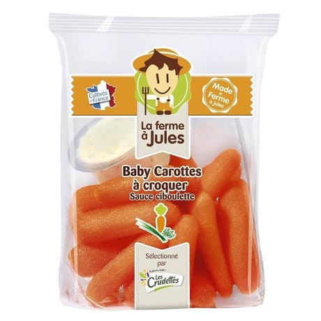 La ferme à jules baby carottes + sauce 200g