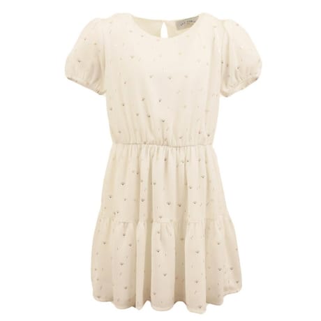 Robe manches courtes ECRU 6 ANS