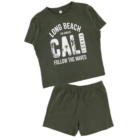 Pyjashort ado garçon KAKI XS