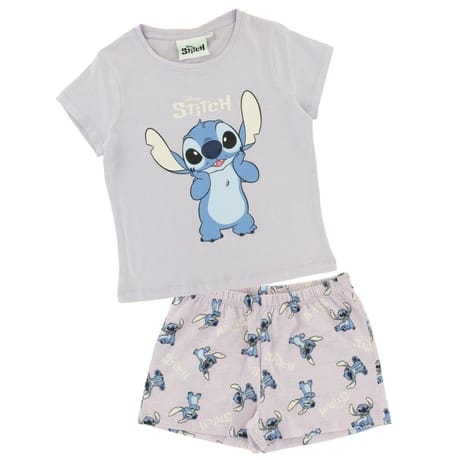 Pyjama short stitch VIOLET/AOP STITCH 12 ANS