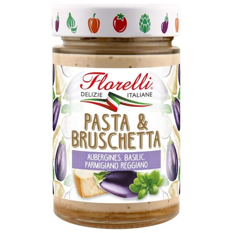 Florelli pasta & bruschetta aubergine parmesan basilic 190g