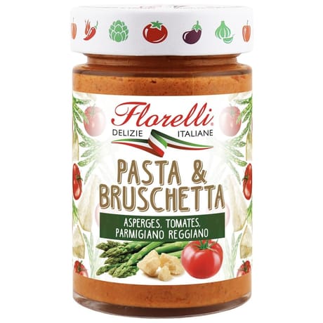 Florelli pasta et bruschetta asperges tomates parmesan 190G