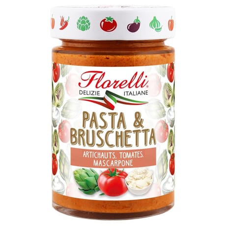 Florelli pasta & bruschetta artichauts tomates mascarpone 190g