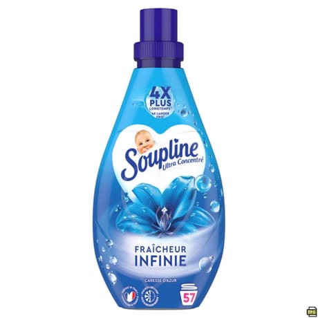 Soupline flacon adoucissant ultra fraicheur infinie azur 800ml