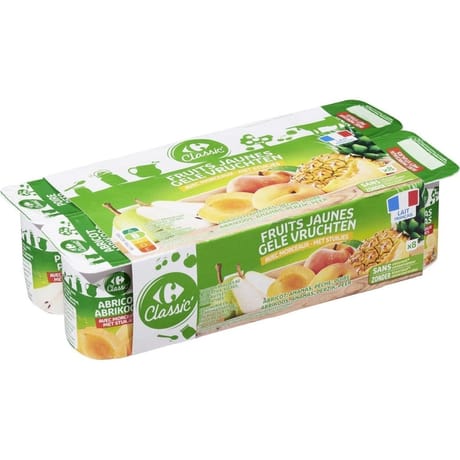 Carrefour Classic yaourts aux fruits jaune 8x125g