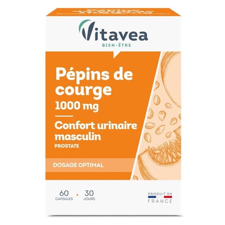 Vitavea pépins de courge confort urinaire masculin 60 capsules 45g