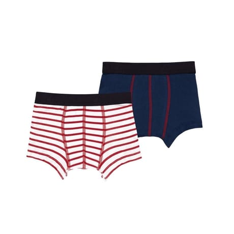 Lot de 2 boxers garçon - Iconique Petit bateau ROUGE 2 10 ANS