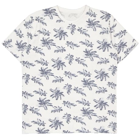 Tee shirt manches courtes piqué aop BLANC XXL